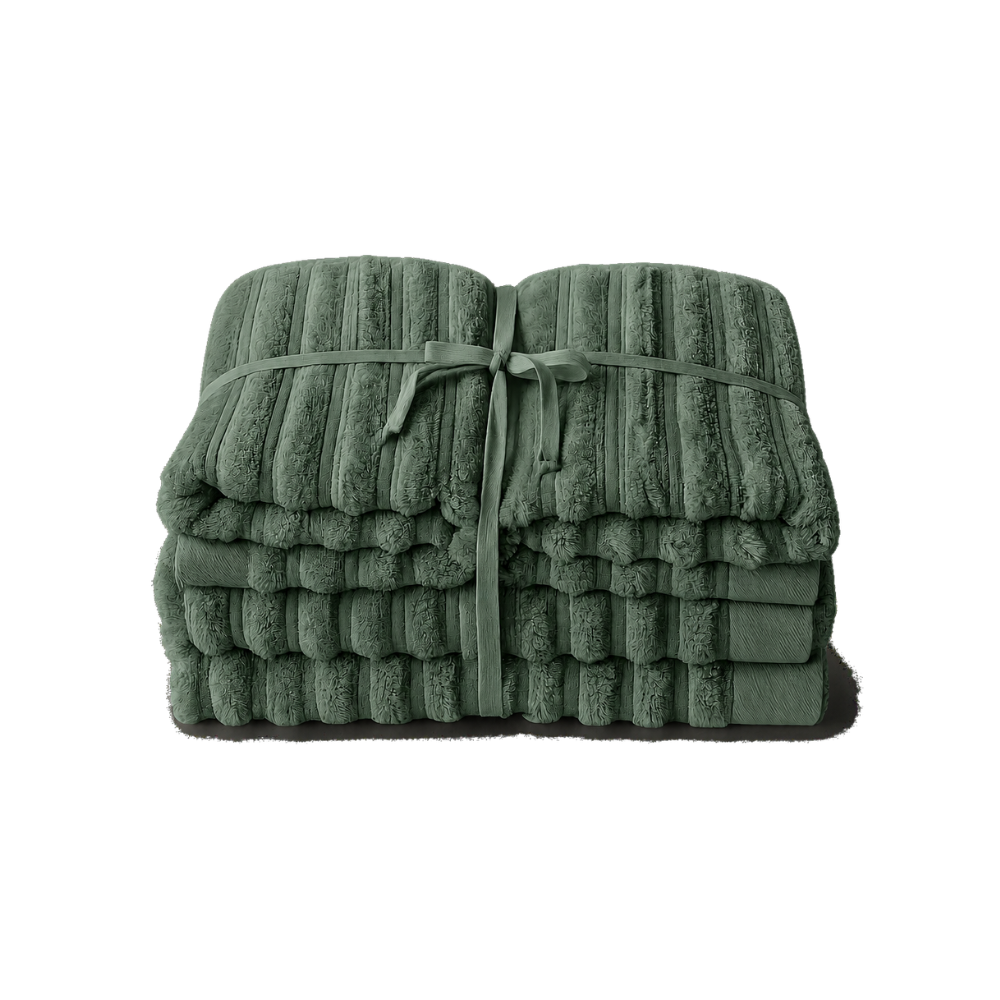 Håndklædesæt, Dark green - 4 stk